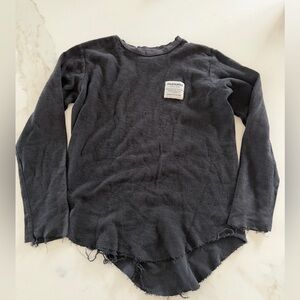 Nununu Raw Hem Long Sleeve Tshirt